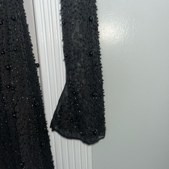 Oh Polly Black Embellished Dress - Picture 7 of 9